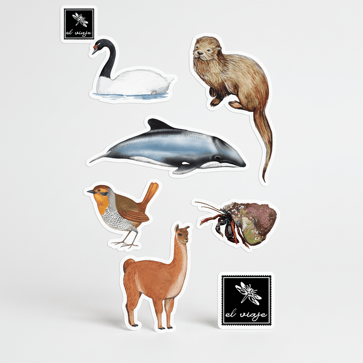 Pack stickers 2 sets de Fauna Nativa 3