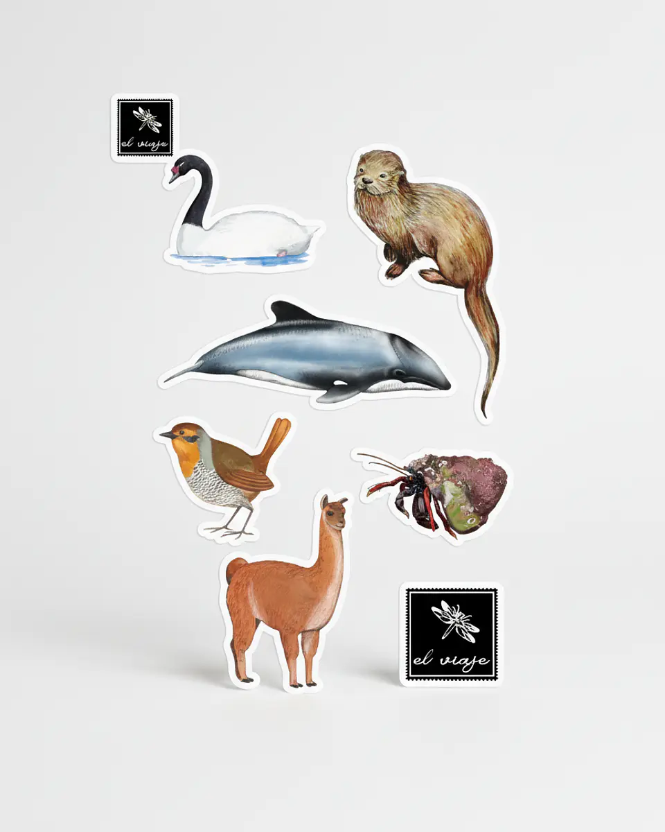 Pack stickers 2 sets de Fauna Nativa 3