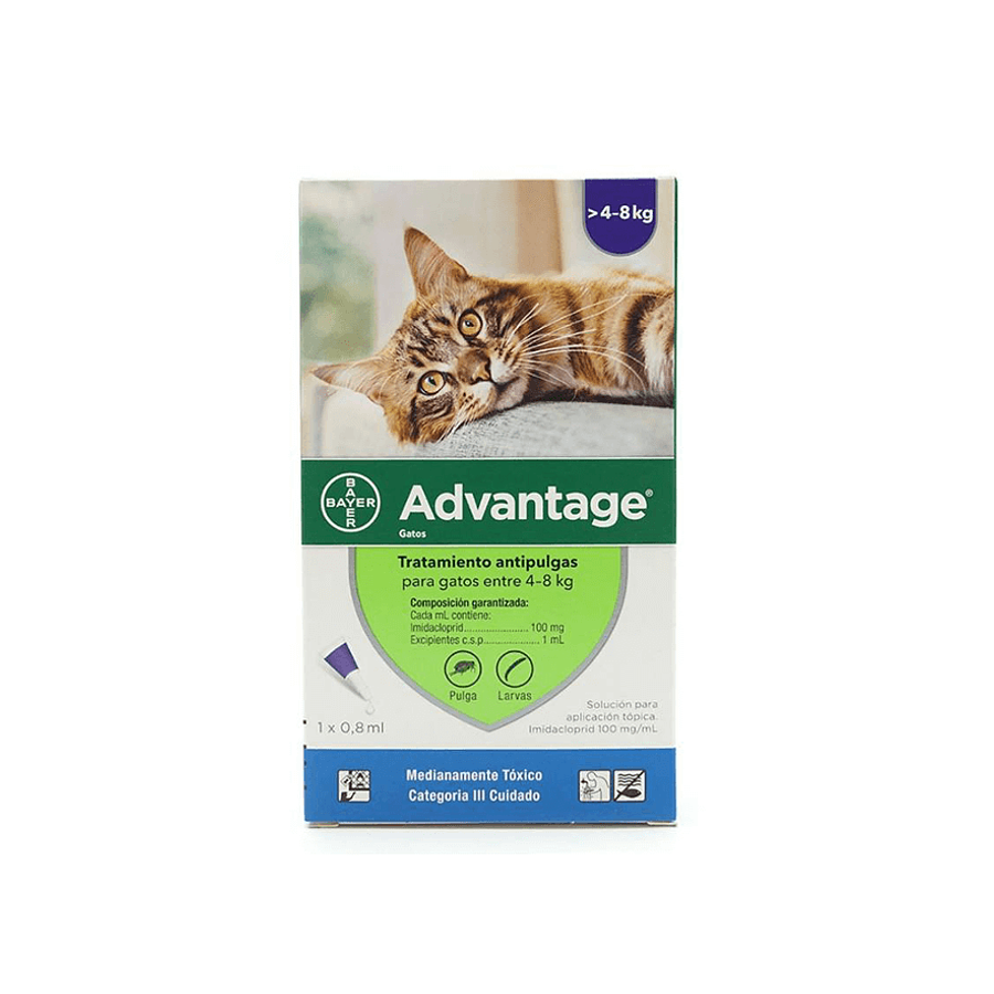 Advantage para gatos de 4-8kg