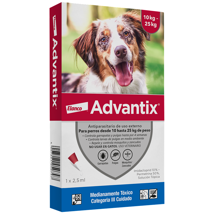 Advantix Pipeta 10-25 kg