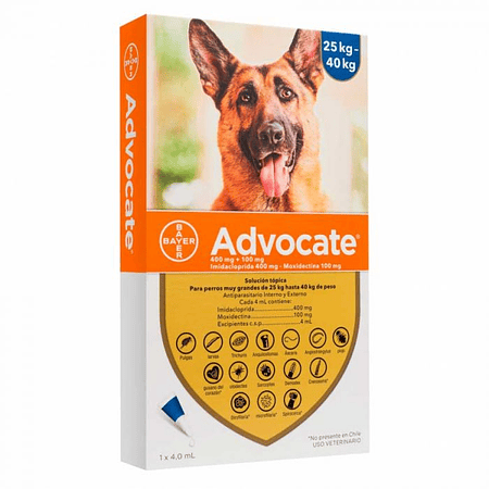 Advocate Perros 25 a 40kg - 1 pipeta