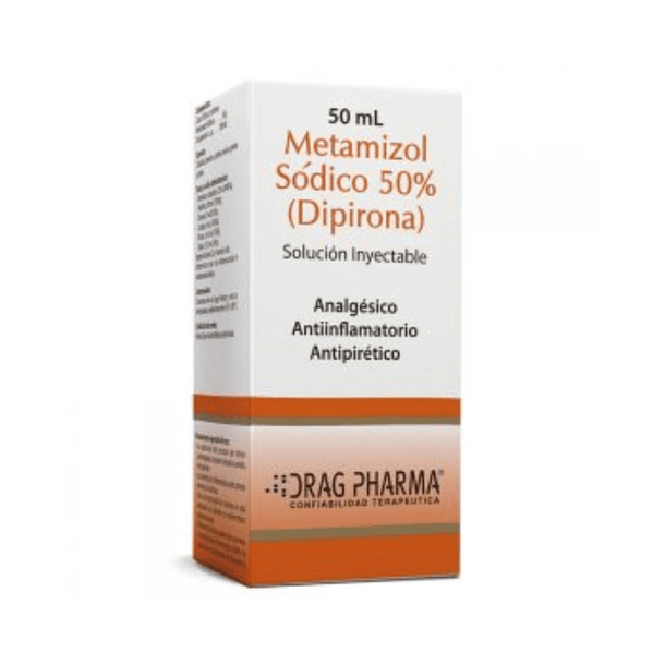 Metamizol sodico 50% dipirona inyectable 50ml