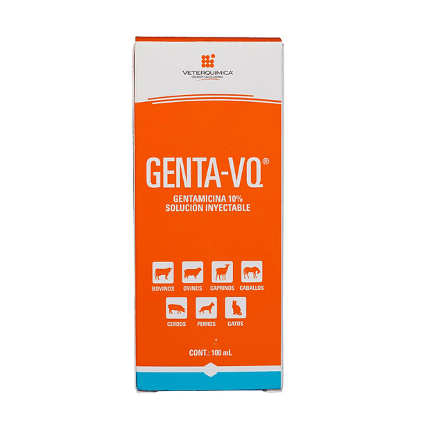 Gentamicina 10% inyectable 100ml