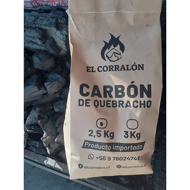 Carbón argentino Bolsa de 2,5kg