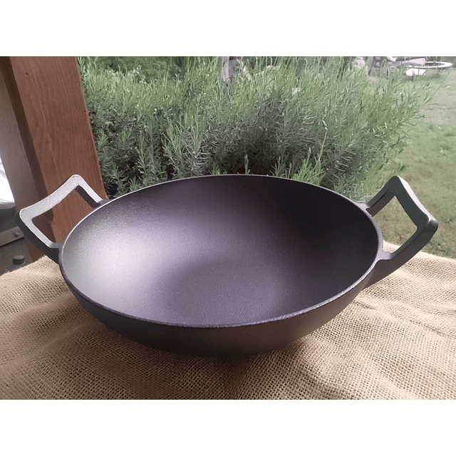Wok hierro fundido