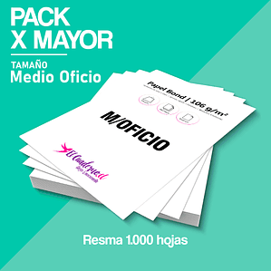 Bond Medio Oficio de 106grs. Mil hojas