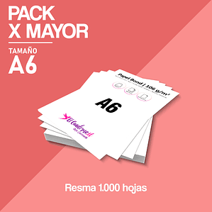 Bond A6 de 106grs. Mil hojas