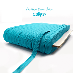 Elástico Plano Calipso 8mm para Agendas y Encuadernación - Rollo 3mt
