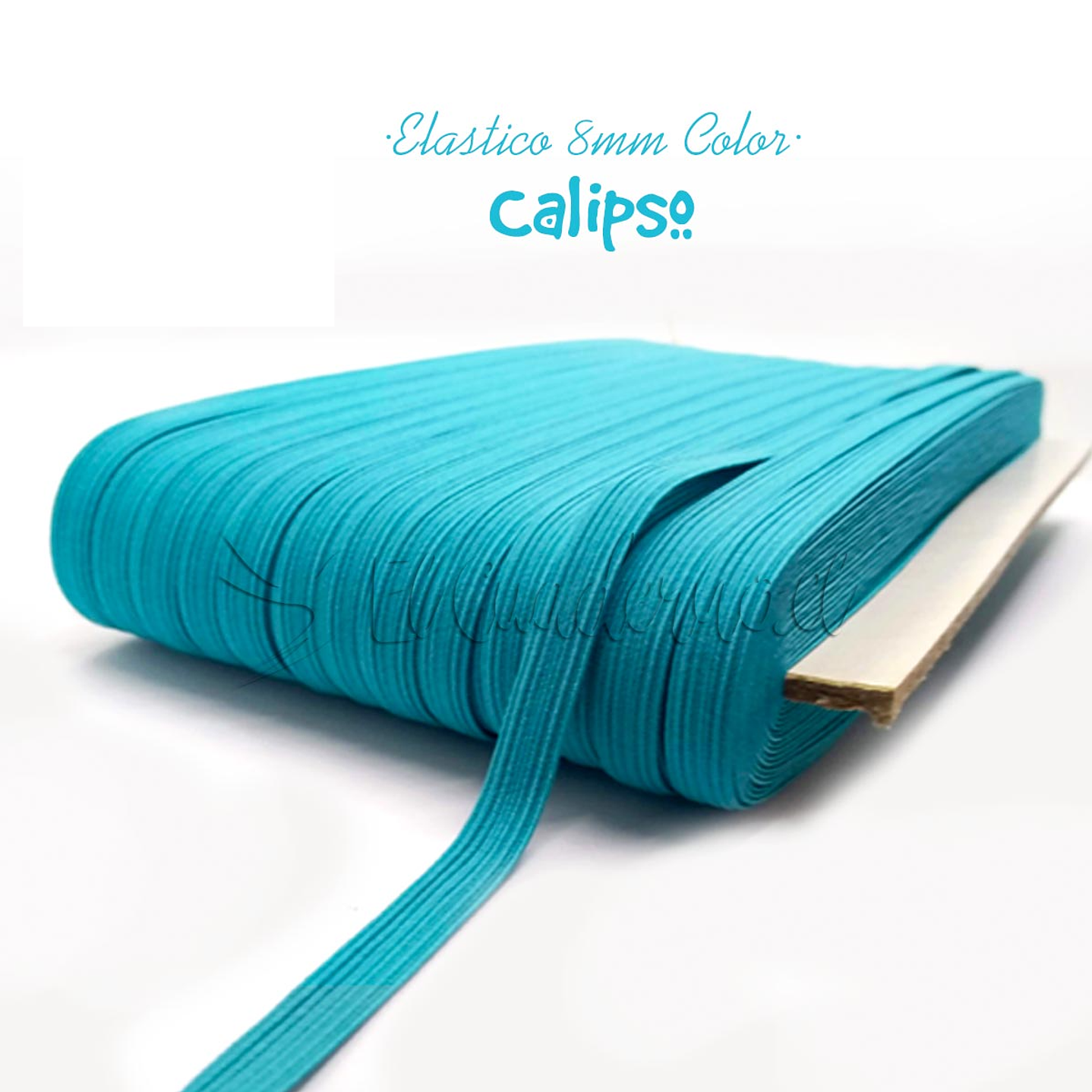 Elástico Plano Calipso 8mm para Agendas y Encuadernación - Rollo 3mt 1