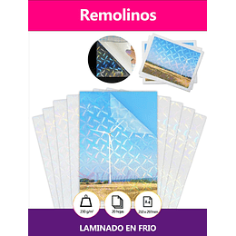 Laminado en Frio Holográfico REMOLINOS / 20hjs / A4
