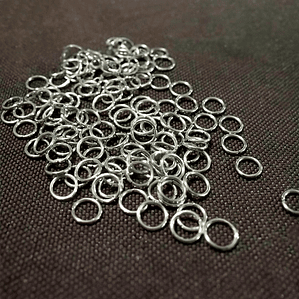 Argollas Acero inoxidable, set de 100 unidades aprox