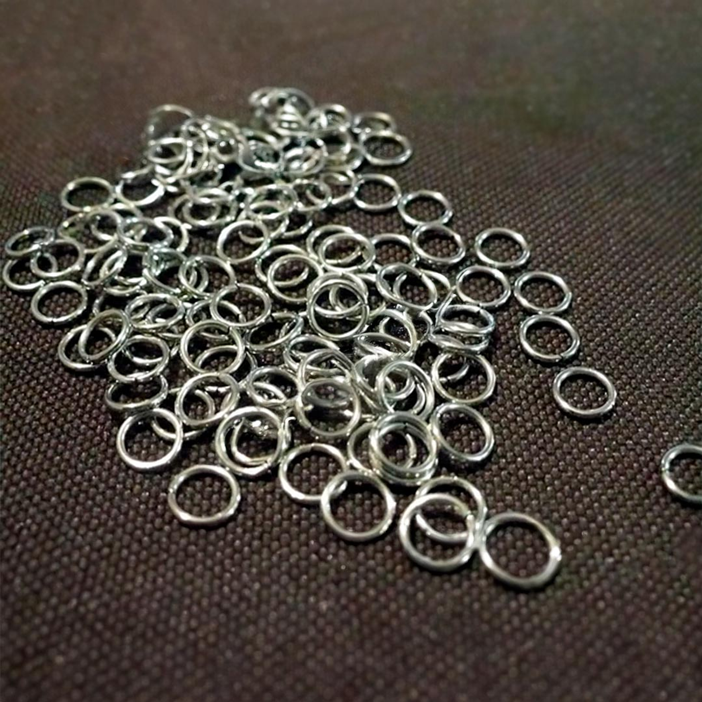 Argollas Acero inoxidable, set de 100 unidades aprox 1