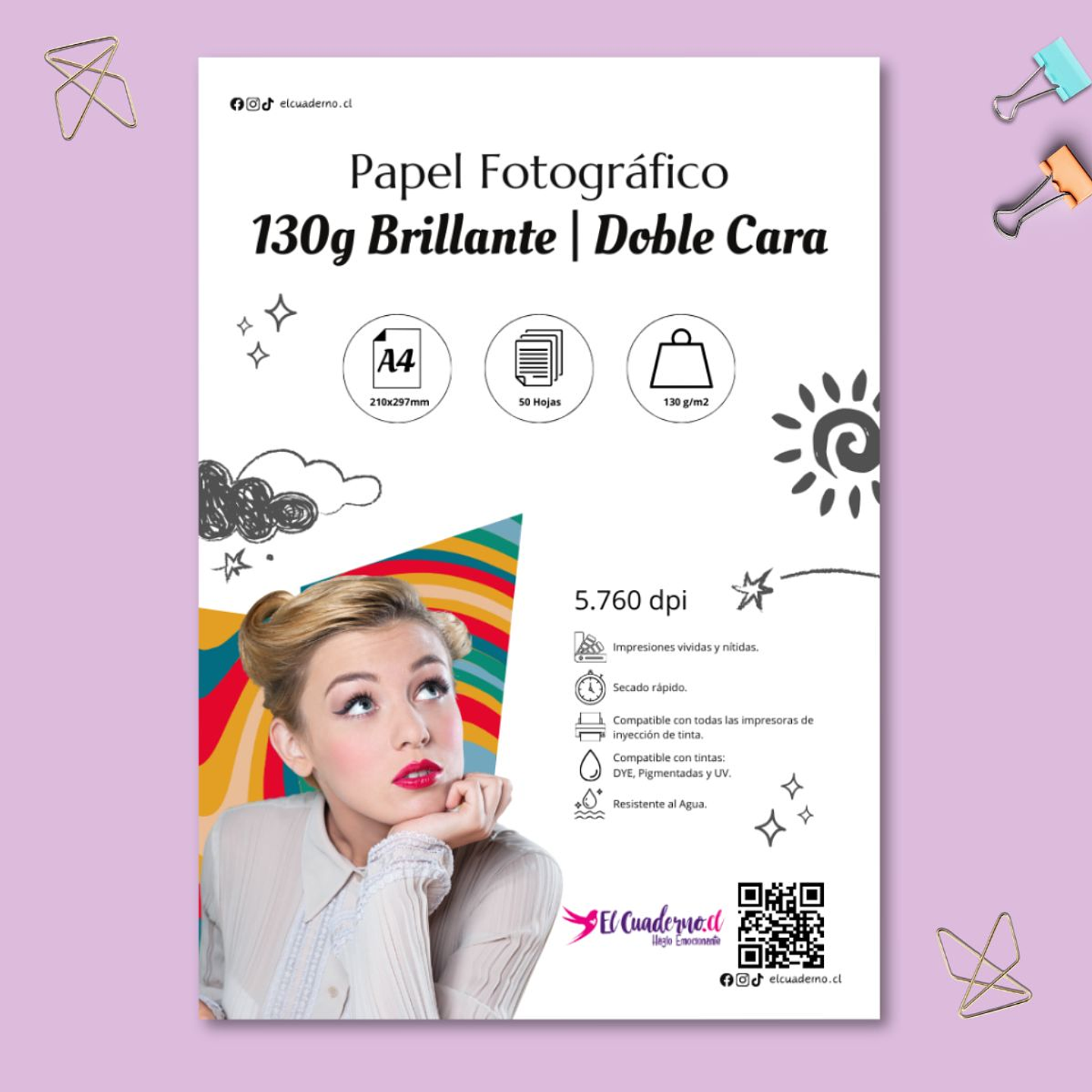 Papel Fotográfico doble Faz A4 130g 50 hojas 1