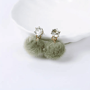 Set de 10 Mini Borlas de Pelos con Gancho, 1.6 cm, Colores Surtidos