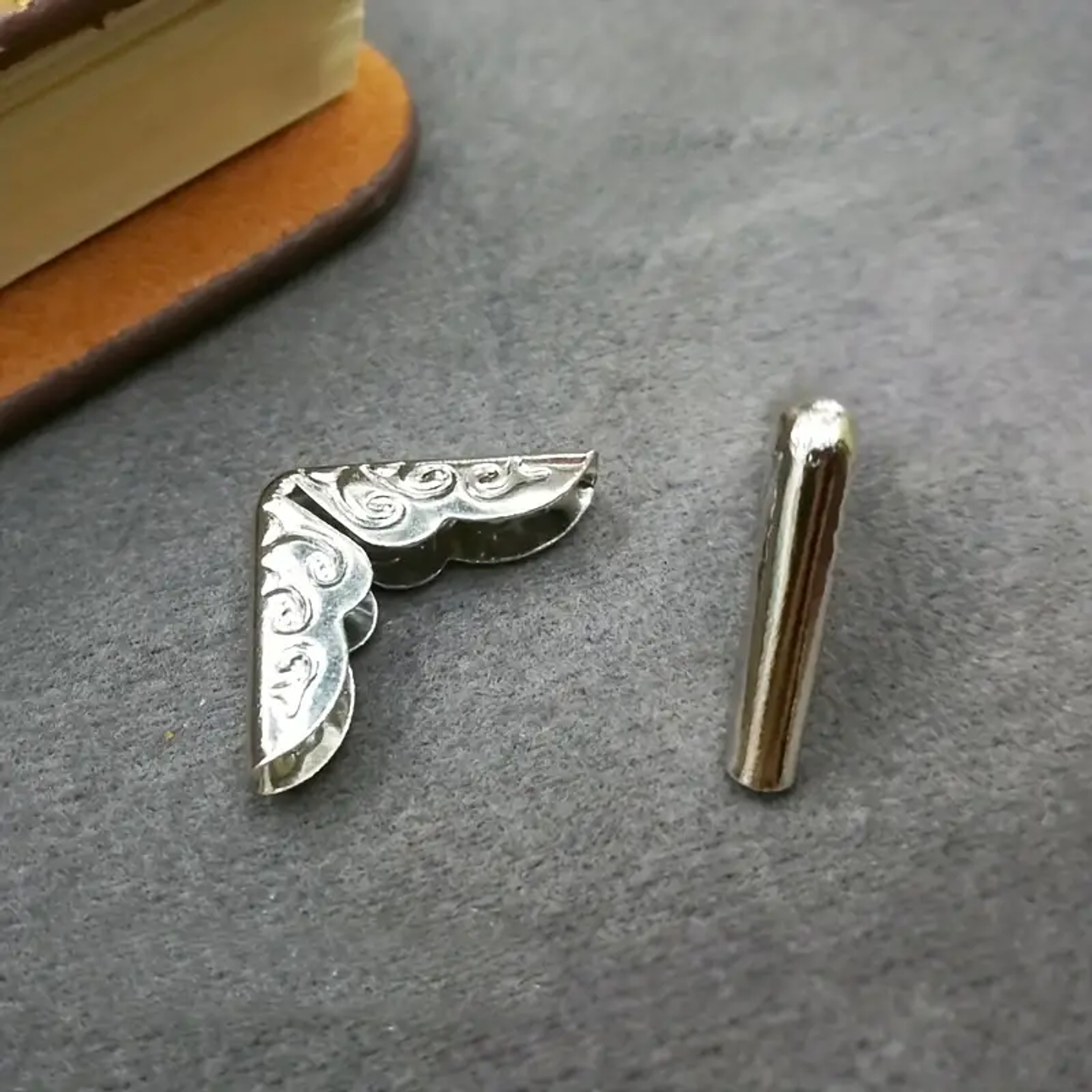 Protector Esquinas Agendas Set 50 Uds. Estilo Vintage Plateado 3