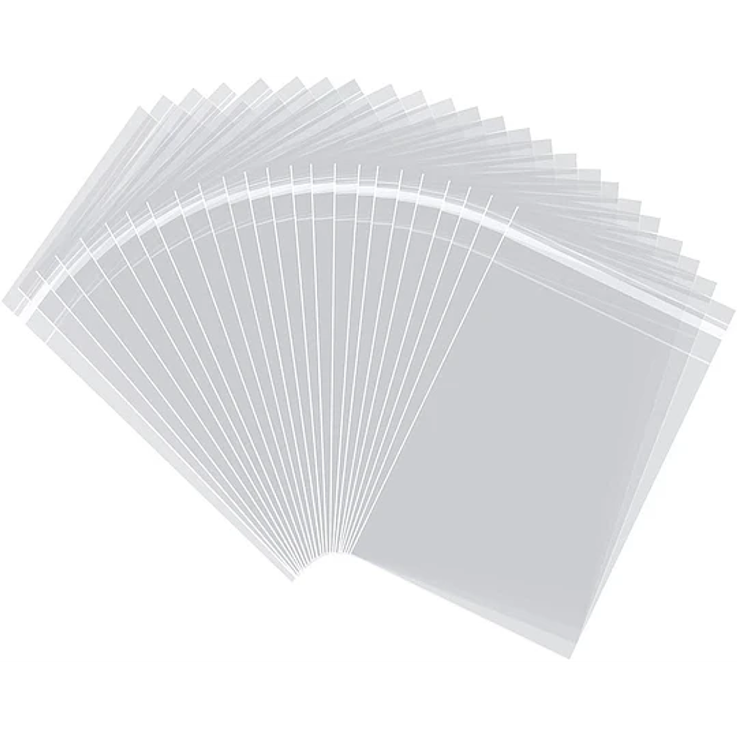 Bolsas celofán para A4 50 Unidades (21x30 cm) con Pegamento 1