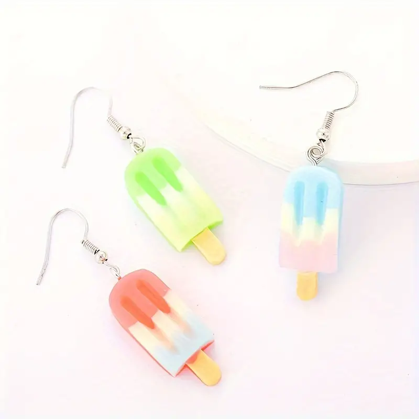 Dije Helados de colores surtidos de Resina, Set de 5 unidades, 33x11mm 2