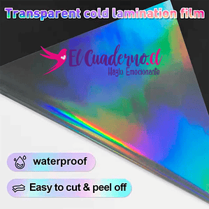 Laminado Holográfico AURORA, 10 hojas Tamaño A4