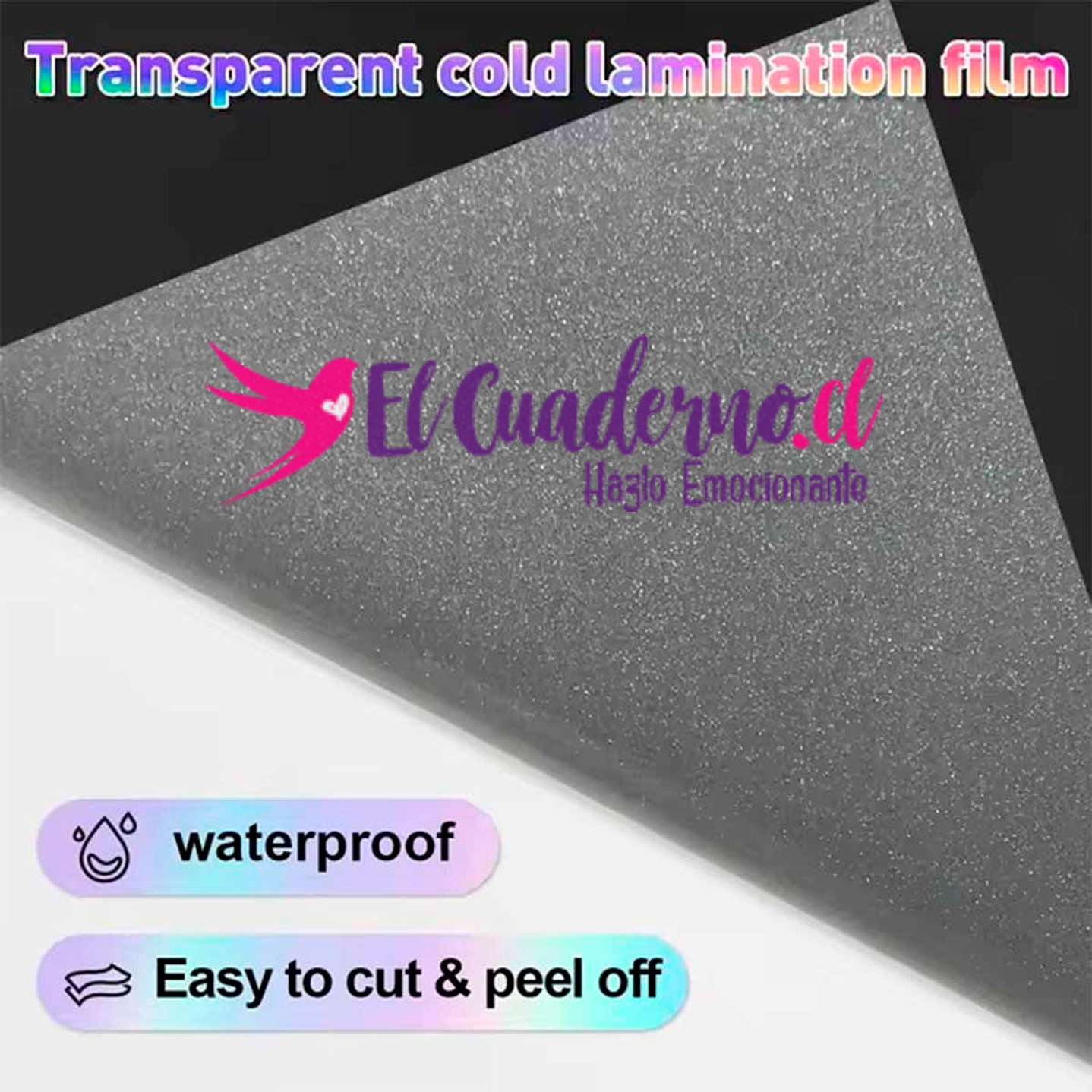 Laminado Holográfico Glitter con Textura, 10 hojas Tamaño A4 2