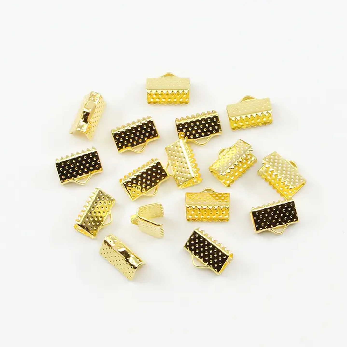 Set Caimanes Dorados 11x7mm, 10 unidades por set Terminal de Apriete 1
