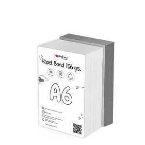 Kit Agendas A6: Resma Papel Bond 106g Mil hojas + 20 Tapas Cartón Piedra – Pack por Mayor
