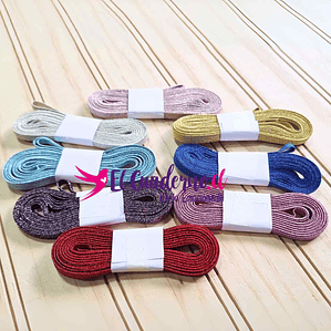 Mix Elástico Glitter 8 Colores - 3 Metros por color