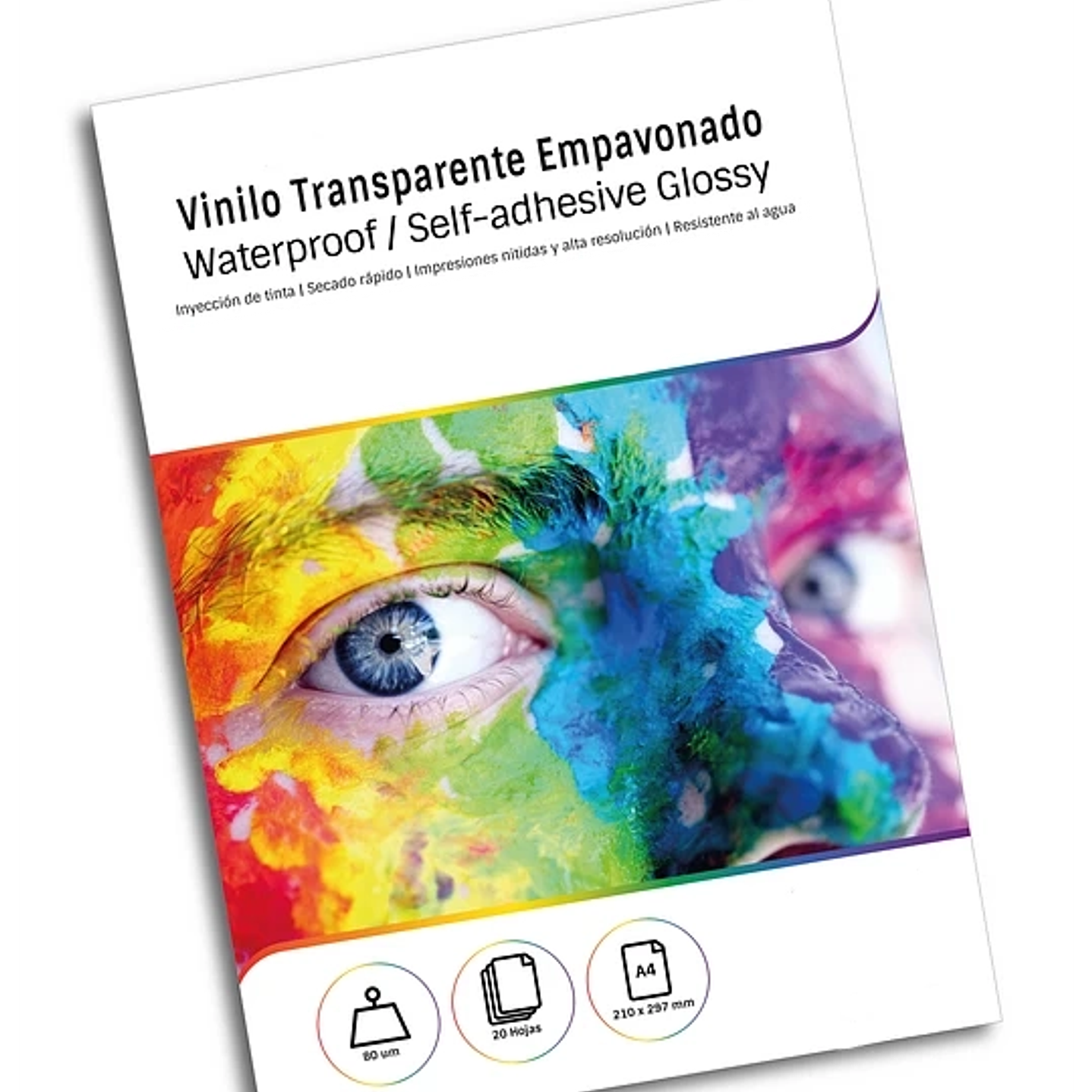 Vinilo Transparente Empavonado Adhesivo a4 20 hojas 1