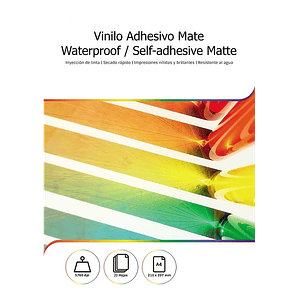  Vinilo adhesivo blanco Mate imprimible a4 20 hojas