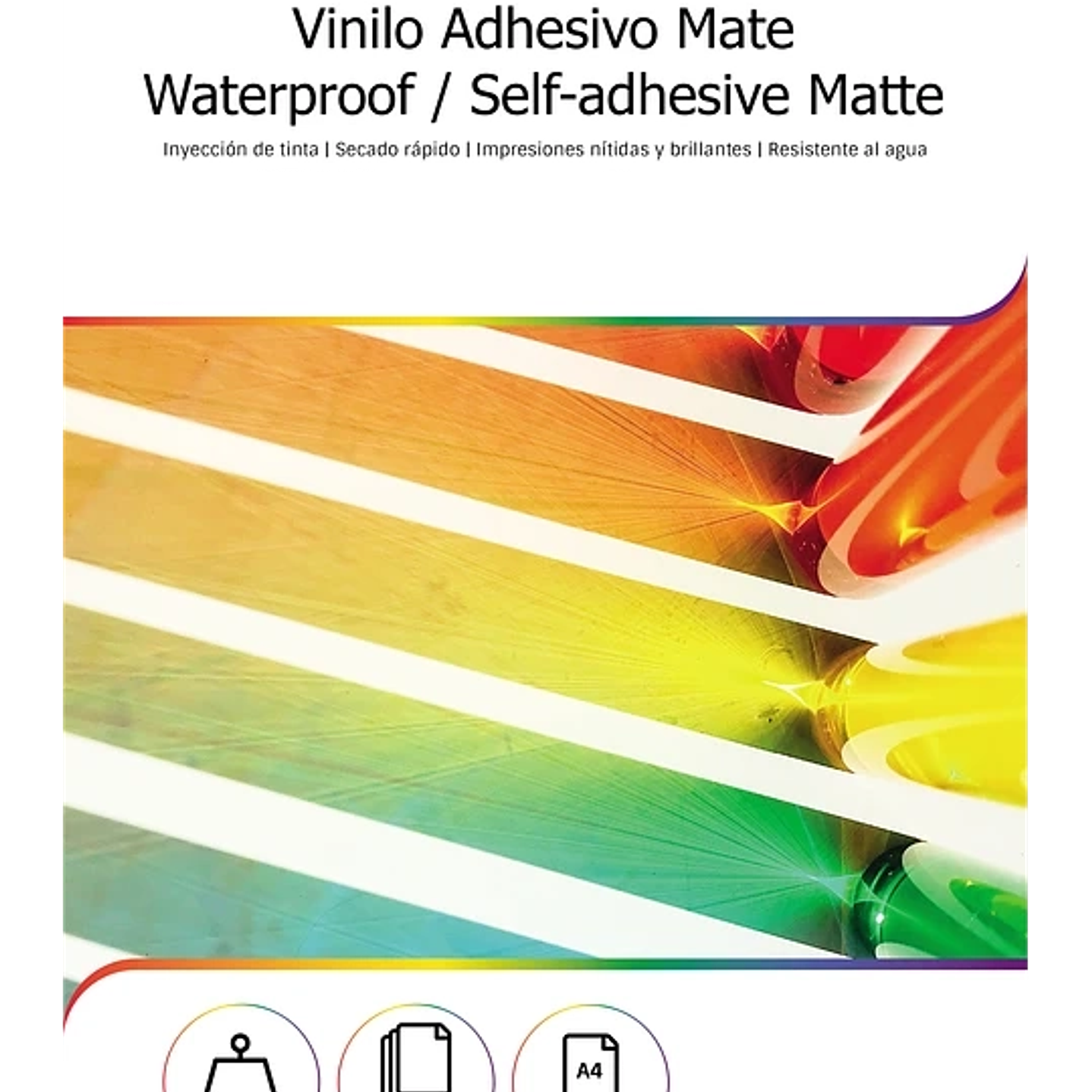  Vinilo adhesivo blanco Mate imprimible a4 20 hojas 1