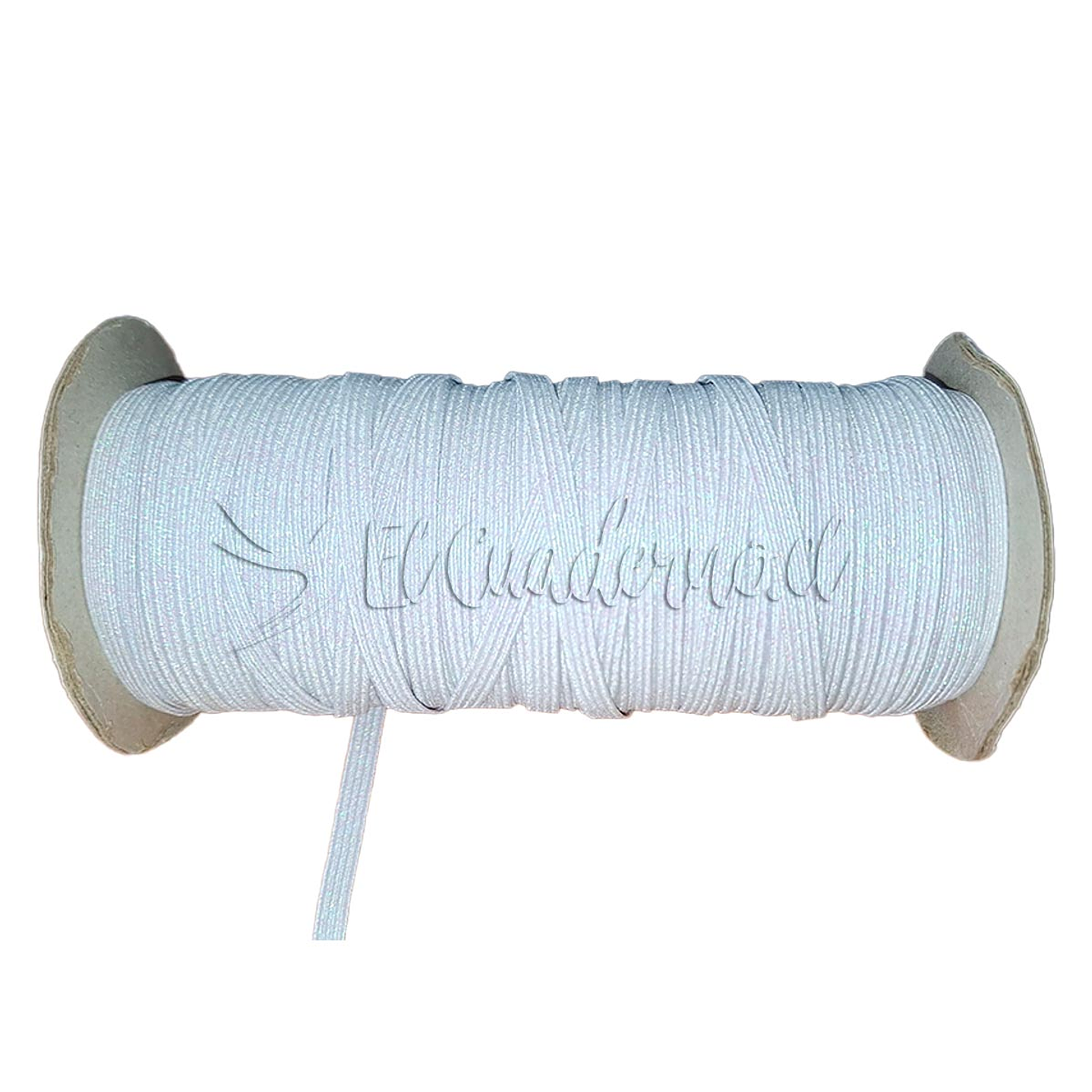 Elástico Glitter BLANCO 6mm  Agendas y Encuadernación - Rollo 3mt 1