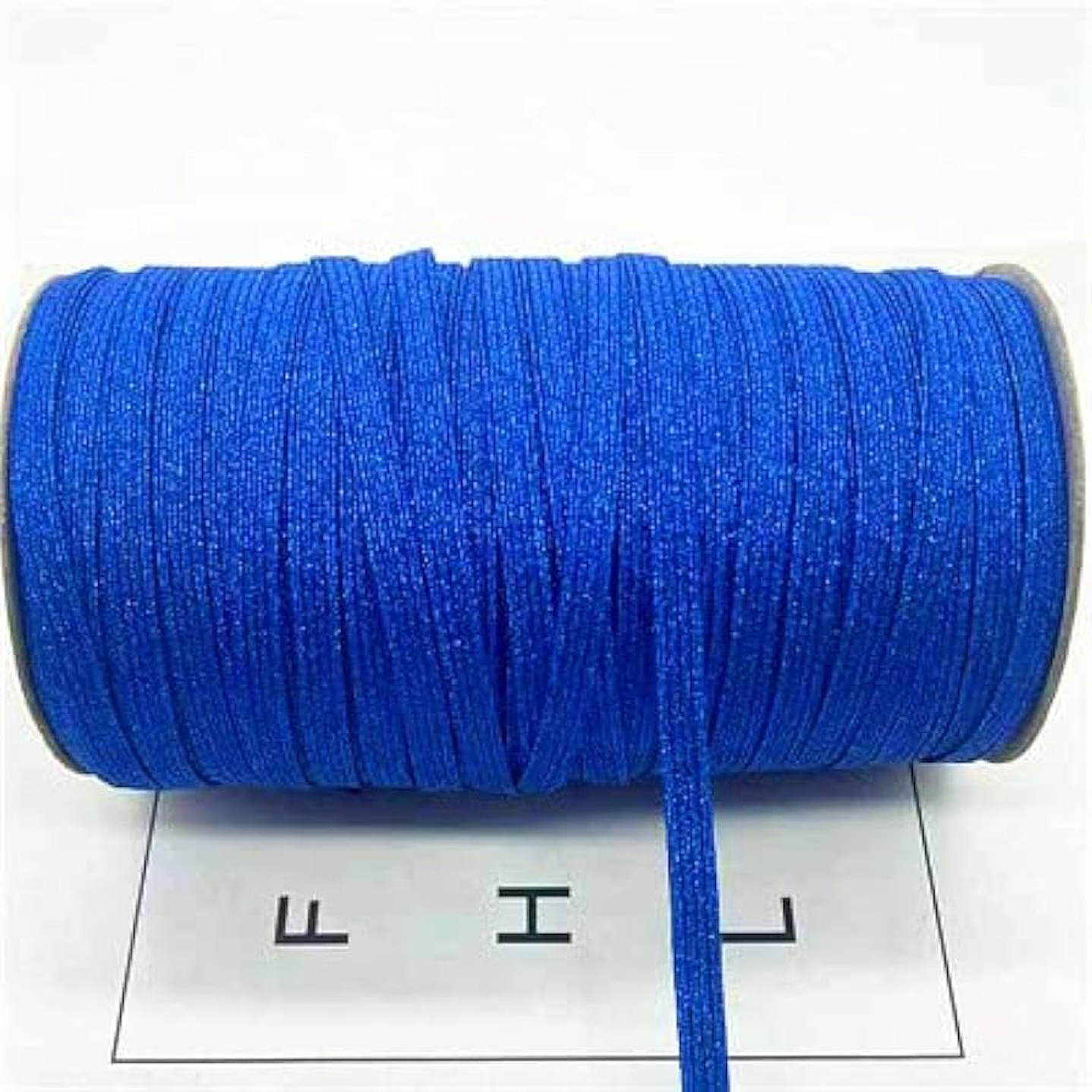 Elástico Glitter AZUL 6mm  Agendas y Encuadernación - Rollo 3mt 1