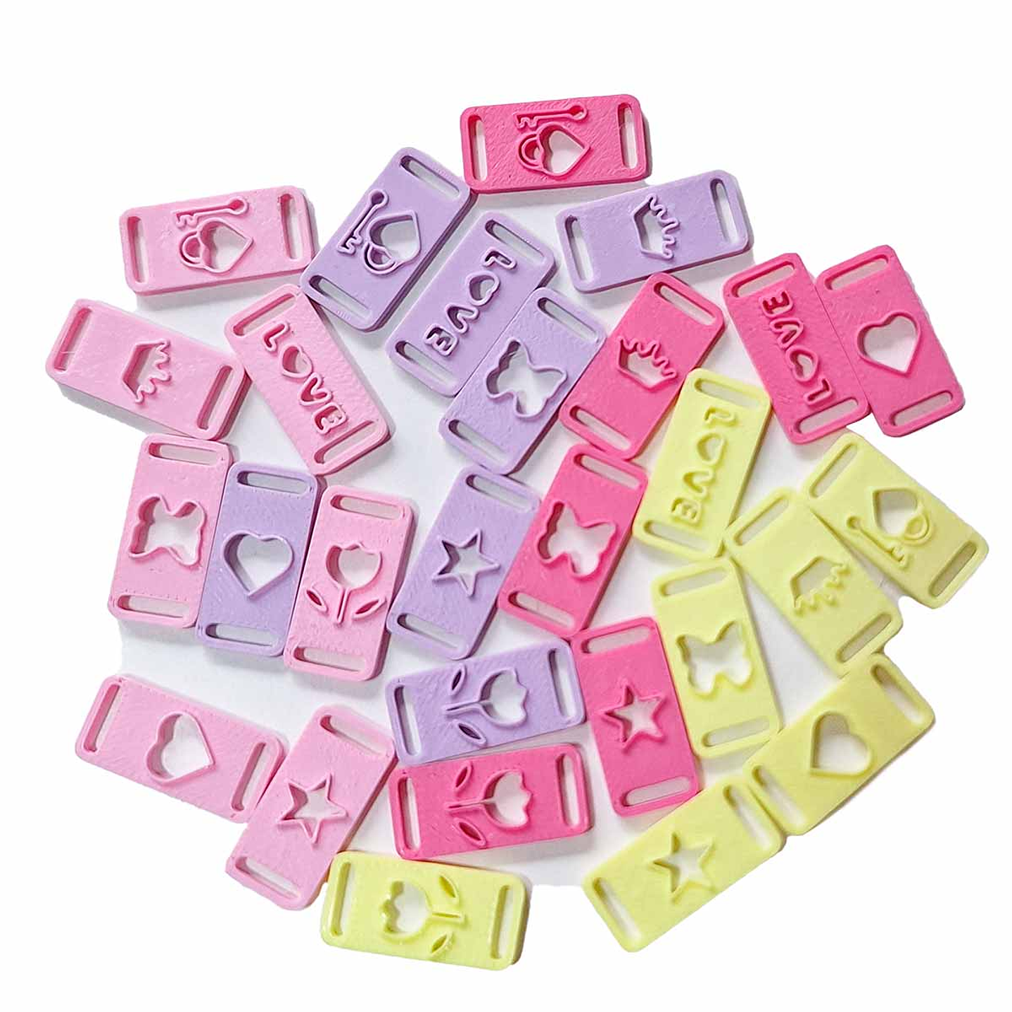 Dijes Pasadores para Elásticos 3D - Pack 28 Piezas 1