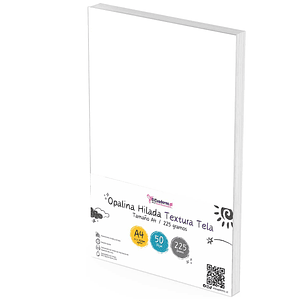 Opalina Hilada Textura tela A4 / 225gr 50 hojas