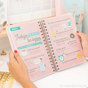 Kit Agenda Medio Oficio 100 Hojas Bond 106grs + Tapas de Cartón Piedra