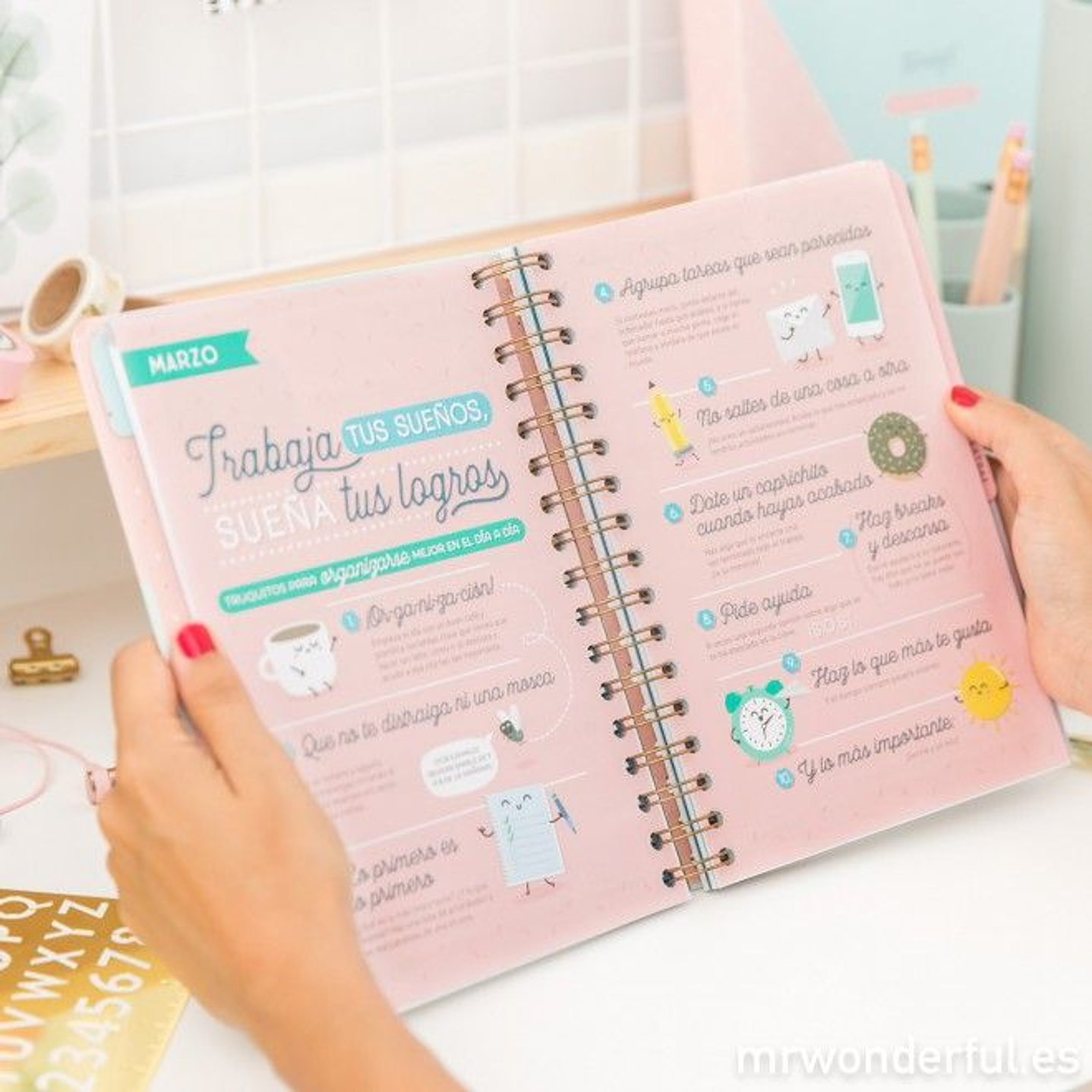 Kit Agenda Medio Oficio 100 Hojas Bond 106grs + Tapas de Cartón Piedra 2