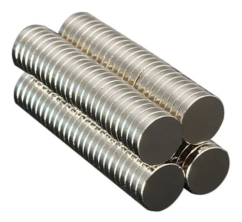 Imán Neodimio 10mm x 1.5 mm circular Set 10 unidades- Artesanías y encuadernación