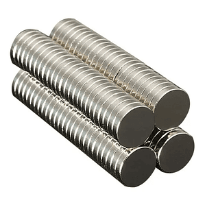 Imán Neodimio 10mm x 1.5 mm circular Set 10 unidades- Artesanías y encuadernación