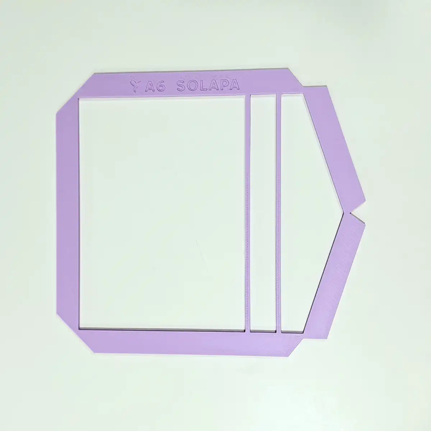 Regla A6 con Solapa Triangular + Bastidor DMF – Corte Preciso 5