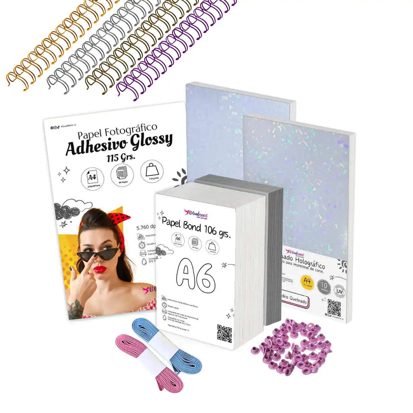 Kit Inicial Encuadernación - Tamaño A6, A5 o B5- Con todo lo esencial 2