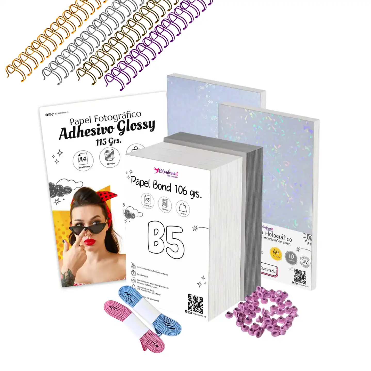 Kit Inicial Encuadernación - Tamaño A6, A5 o B5- Con todo lo esencial 3