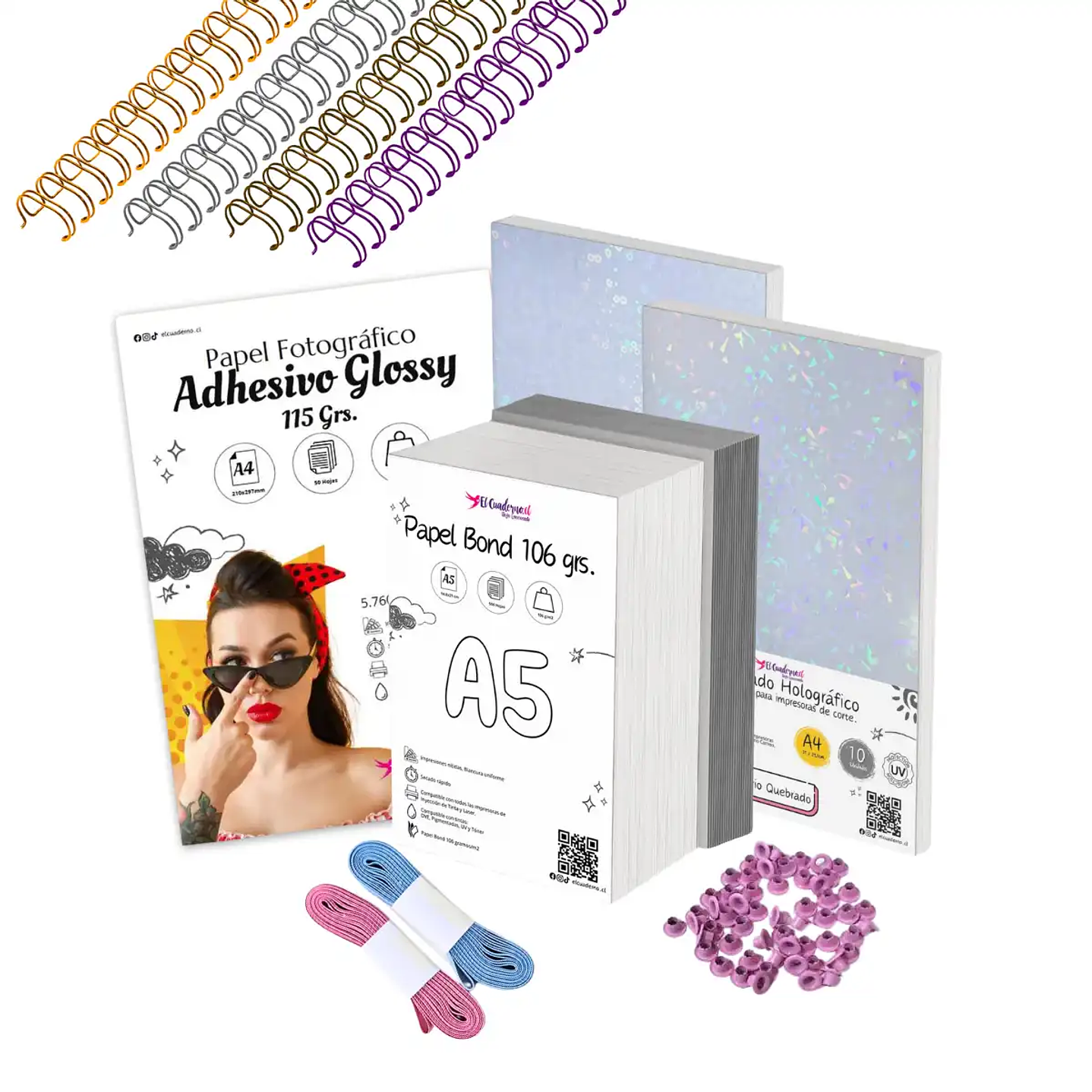 Kit Inicial Encuadernación - Tamaño A6, A5 o B5- Con todo lo esencial 1