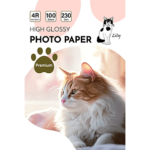  Papel Fotográfico Brillante 4R 230 g (10x15 cm)– Pack 100 hojas