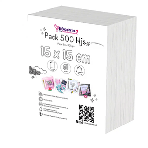 Bond 15x15 cm Resma 500 hojas | 105grs