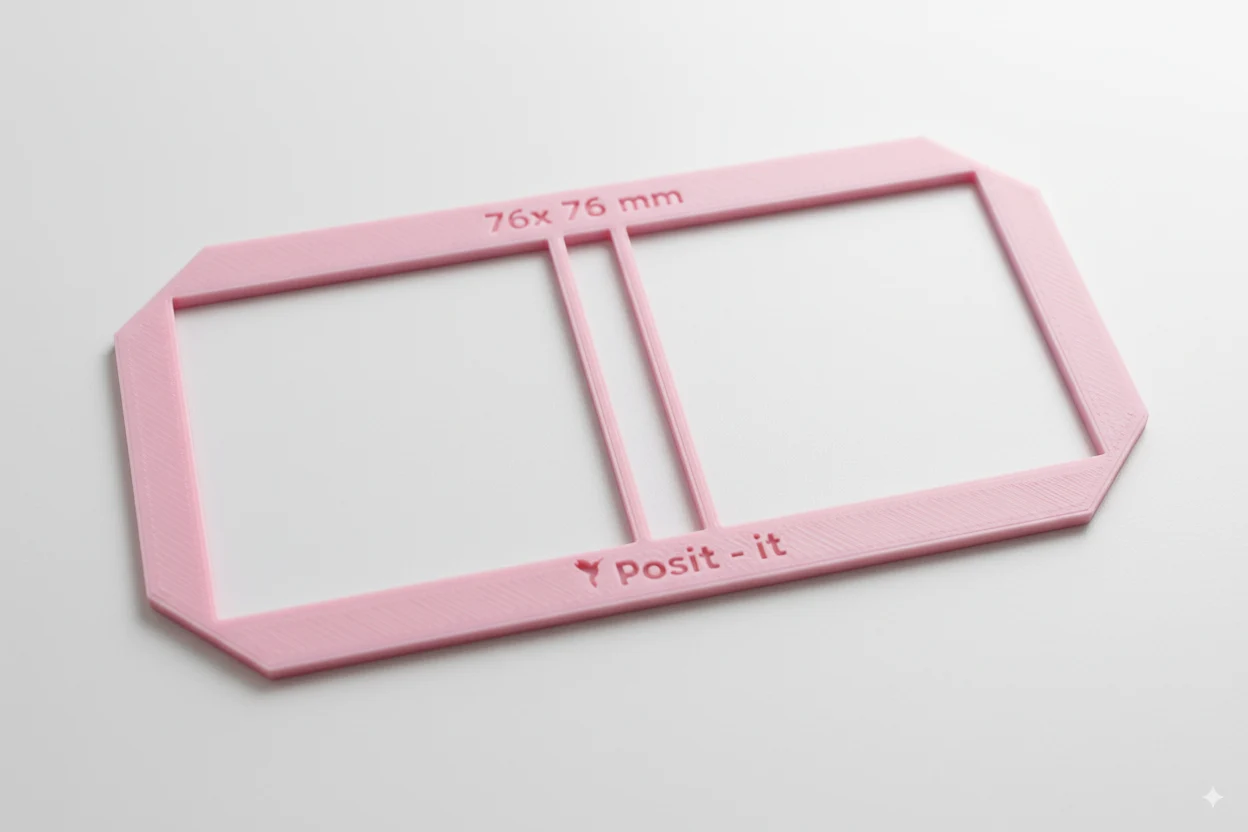 Regla post it 76x76 mm