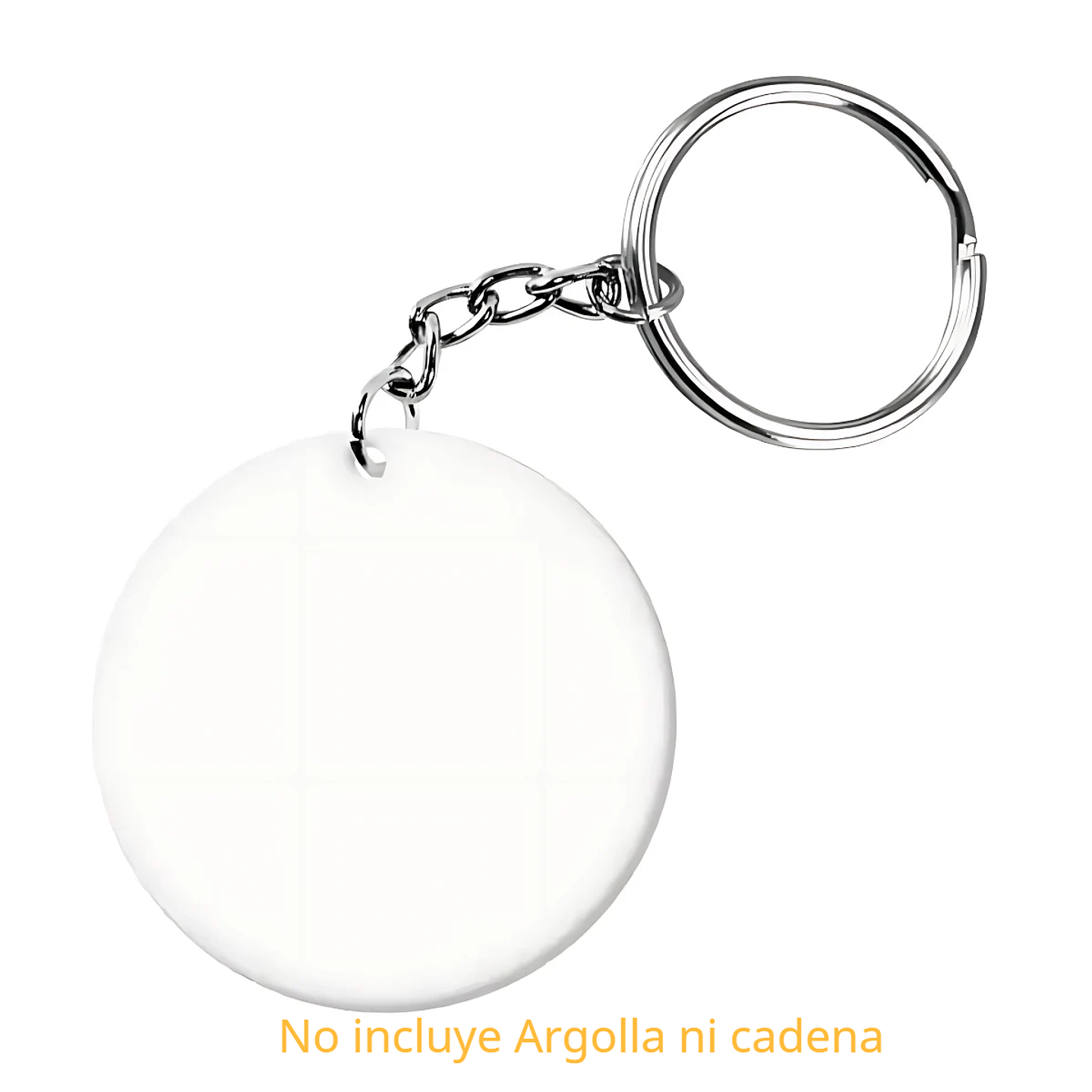  Acrílico para Llaveros de 5cm Blanco Sublimable por ambas caras 1