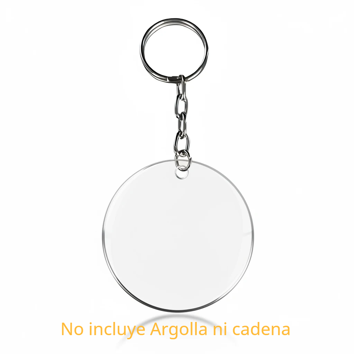  Acrílico para Llaveros de 5cm Transparente Personalizable 1