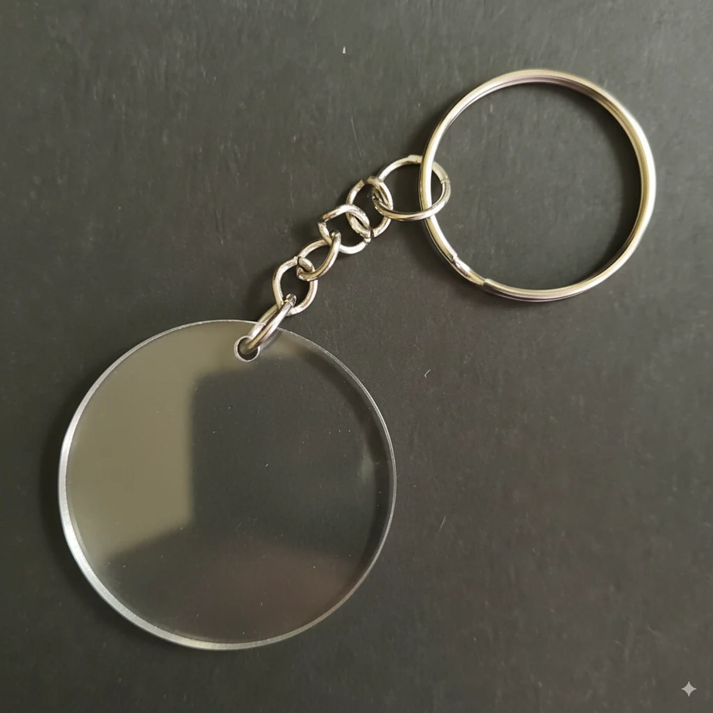  Acrílico para Llaveros de 5cm Transparente Personalizable 4