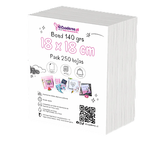 Bond 18X18 145grs Resma 250 hojas