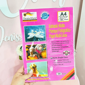 Papel fotográfico 100 Hojas 110Grs Matte Multiuso