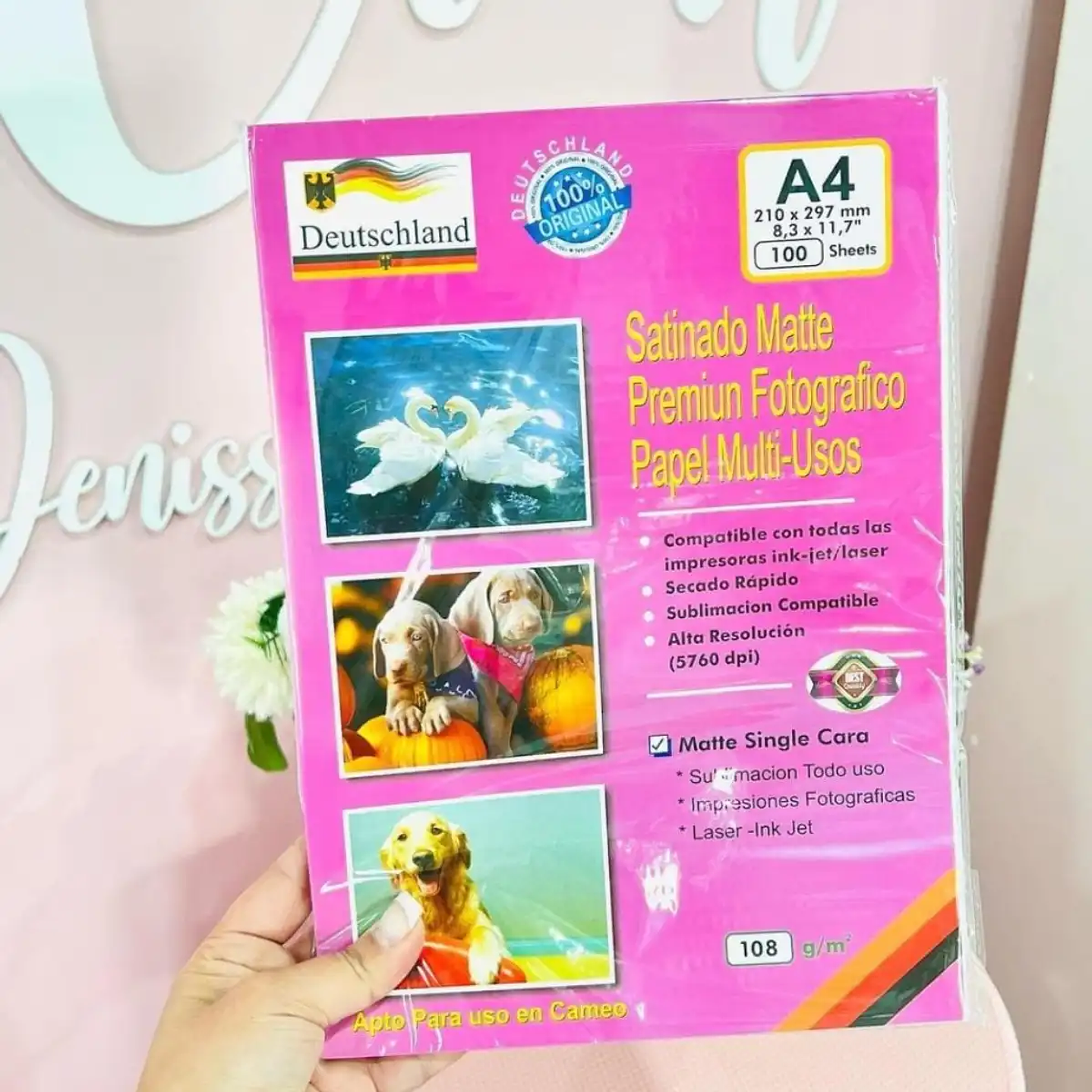 Papel fotográfico 100 Hojas 110Grs Matte Multiuso 1